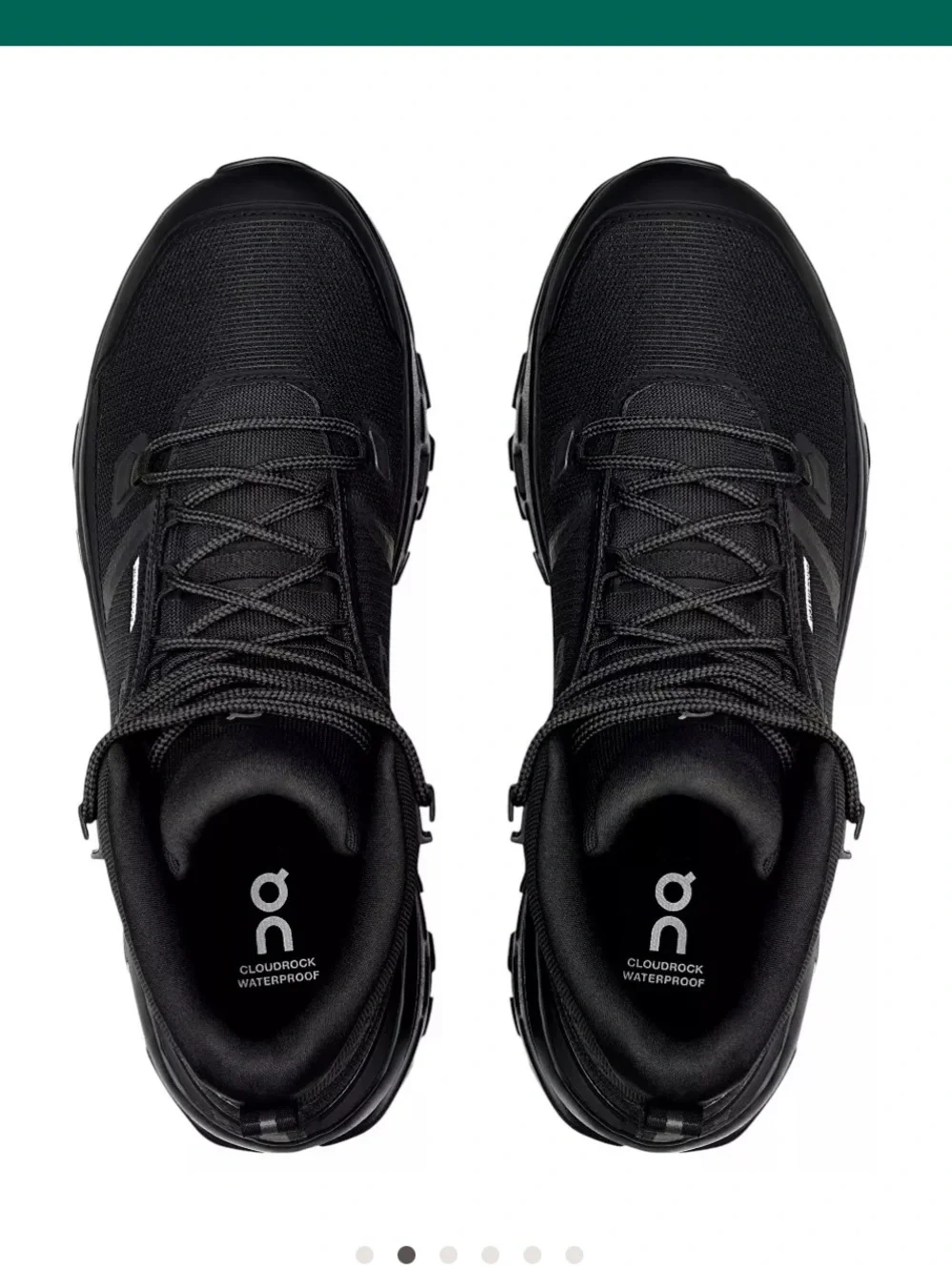 On cloud rock Running Black Waterproof Mid-Top Trail Boot! 13